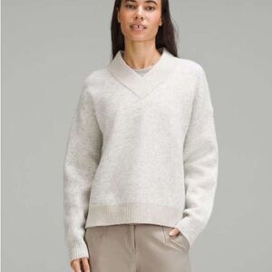 Lululemon Alpaca Wool-Blend V-Neck Sweater